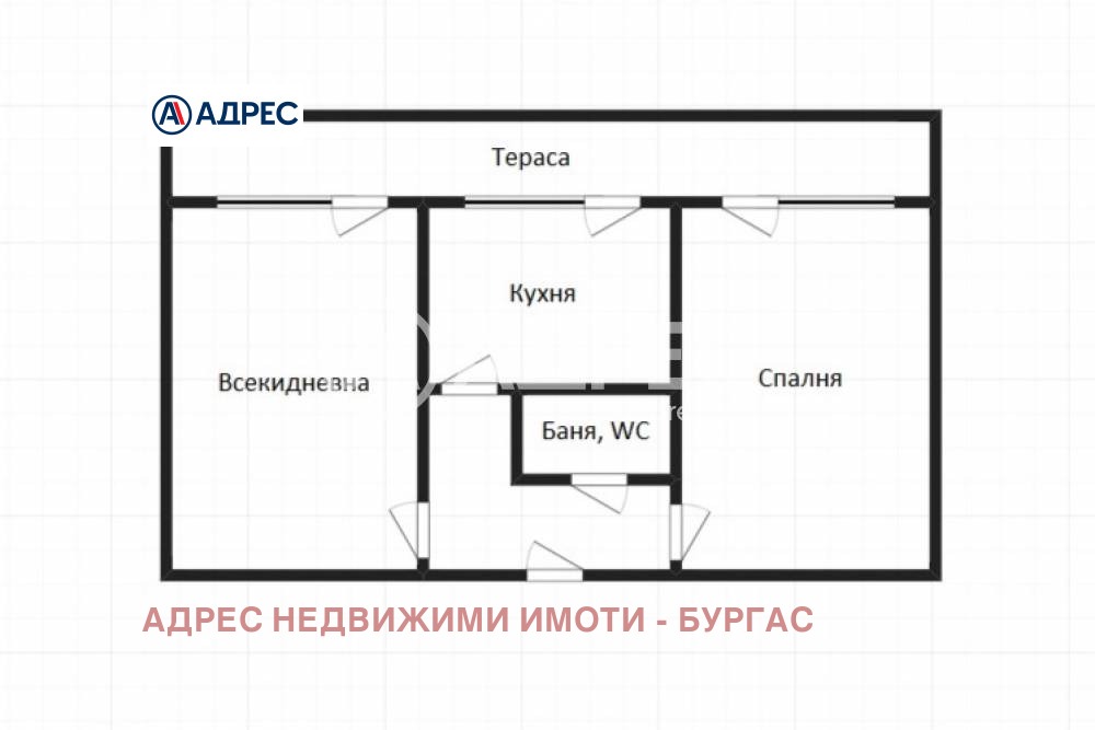 Продава 2-СТАЕН, гр. Бургас, Зорница, снимка 4 - Апартаменти - 54420609