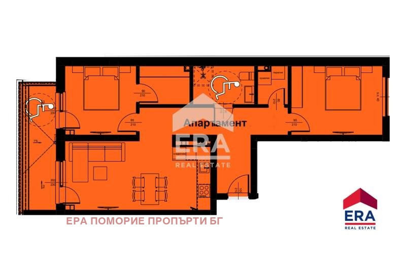 Продава 3-СТАЕН, гр. Поморие, област Бургас, снимка 2 - Апартаменти - 53440647