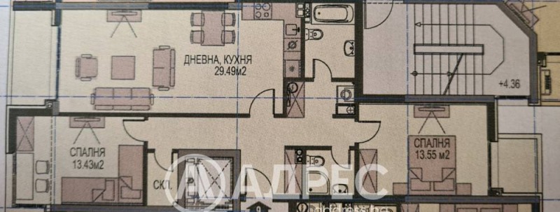 Продаја  2 спаваће собе Софија , Крастова вада , 118 м2 | 86701542 - слика [4]