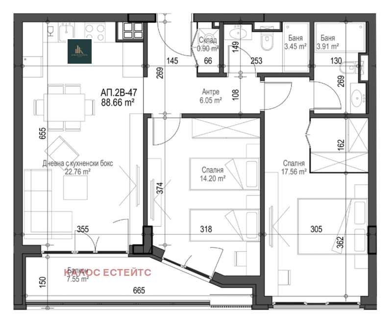 Продава 3-СТАЕН, гр. София, Красно село, снимка 8 - Апартаменти - 53315603