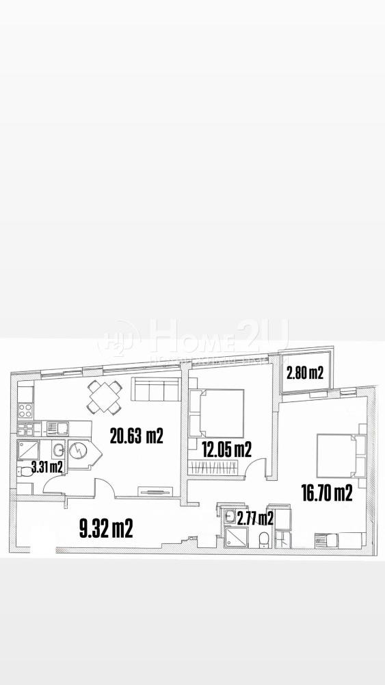 Продава 3-СТАЕН, гр. София, Хаджи Димитър, снимка 8 - Апартаменти - 54541512