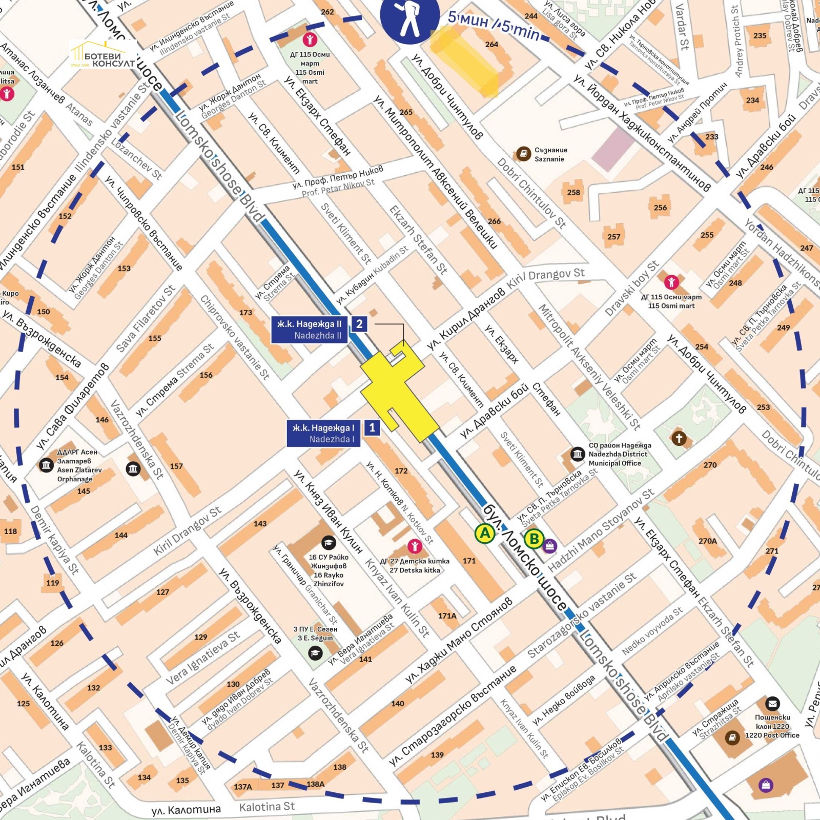 Продава 1-СТАЕН, гр. София, Надежда 2