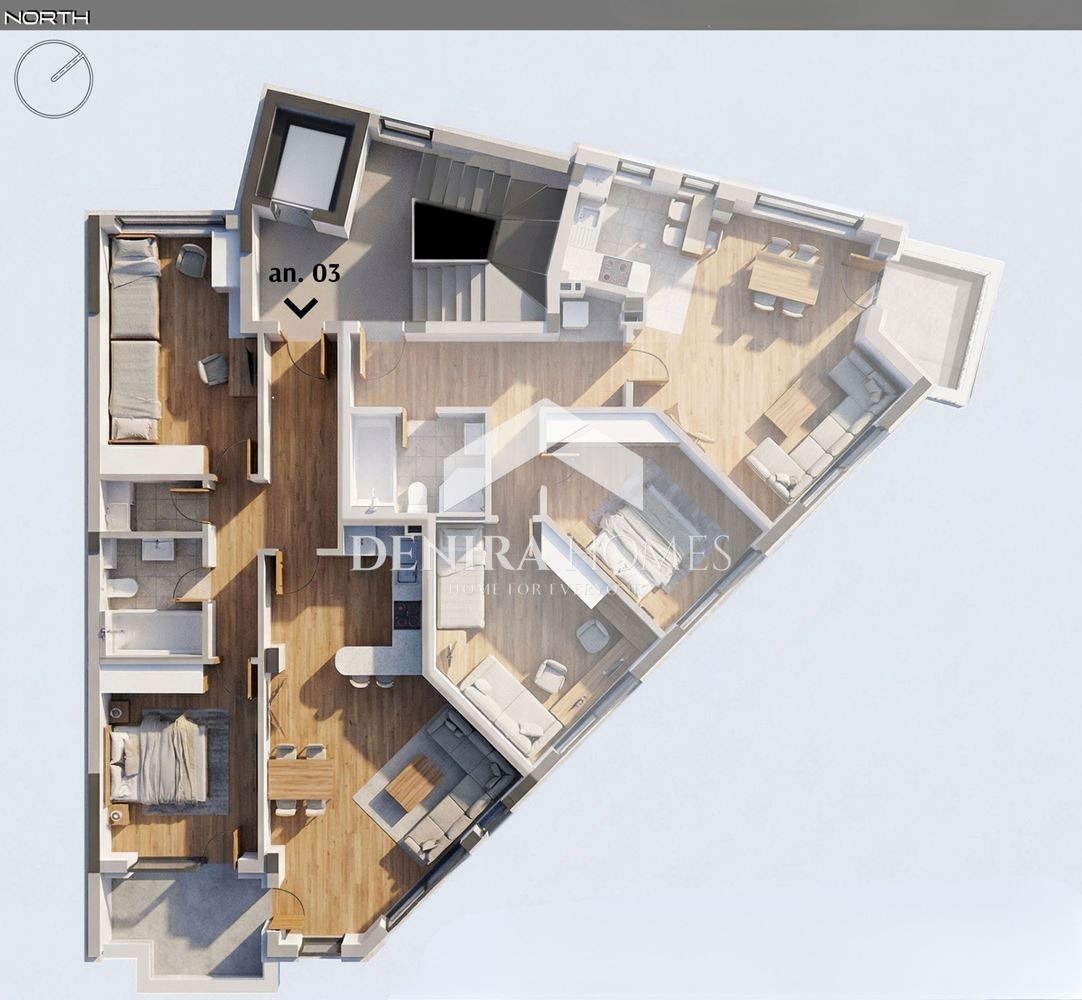 Продава 3-СТАЕН, гр. София, Малинова долина, снимка 3 - Апартаменти - 54760578