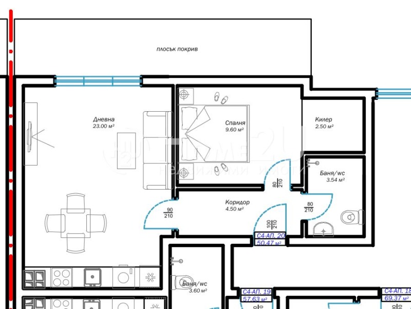 In vendita  1 camera da letto Varna , m-t Pchelina , 64 mq | 32590727 - Immagine [3]
