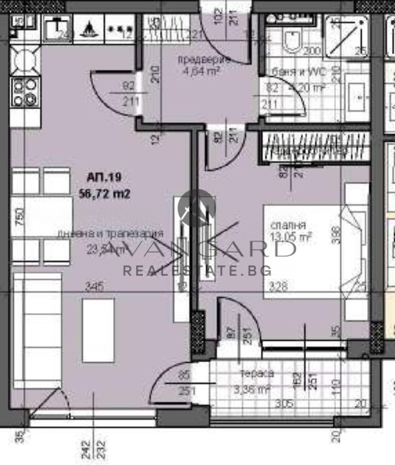 Продаја  1 спаваћа соба Пловдив , Тракија , 65 м2 | 15963699 - слика [12]