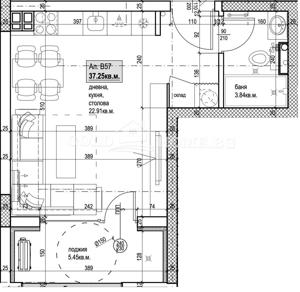 Продава 1-СТАЕН, гр. Пловдив, Южен, снимка 2 - Апартаменти - 54175944