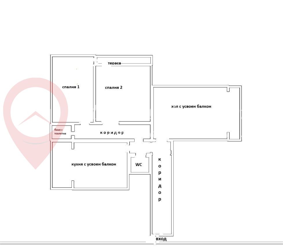 Продава 3-СТАЕН, гр. София, Дружба 2, снимка 2 - Апартаменти - 53634409