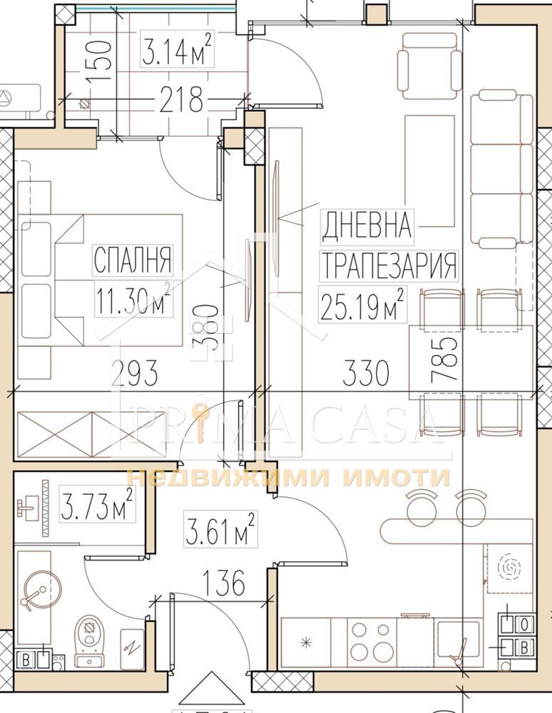 Na prodej  1 ložnice Plovdiv , Ostromila , 61 m2 | 74990318