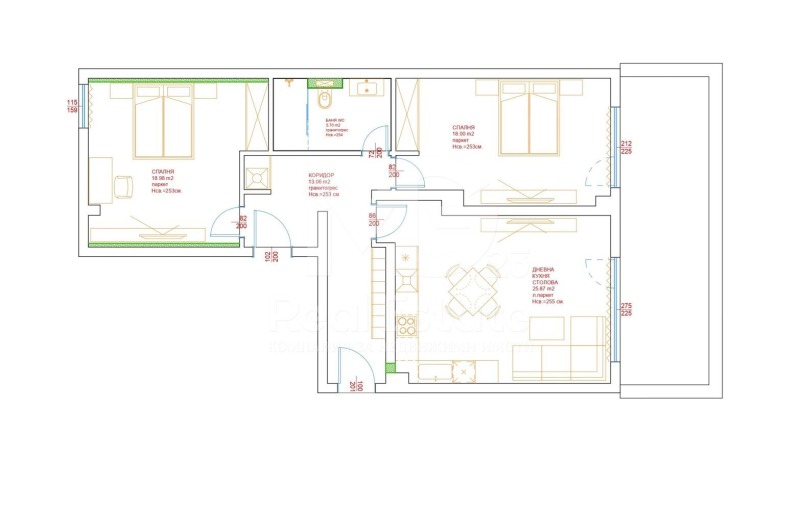 Eladó  2 hálószobás Plovdiv , Ostromila , 101 négyzetméter | 26347299 - kép [16]