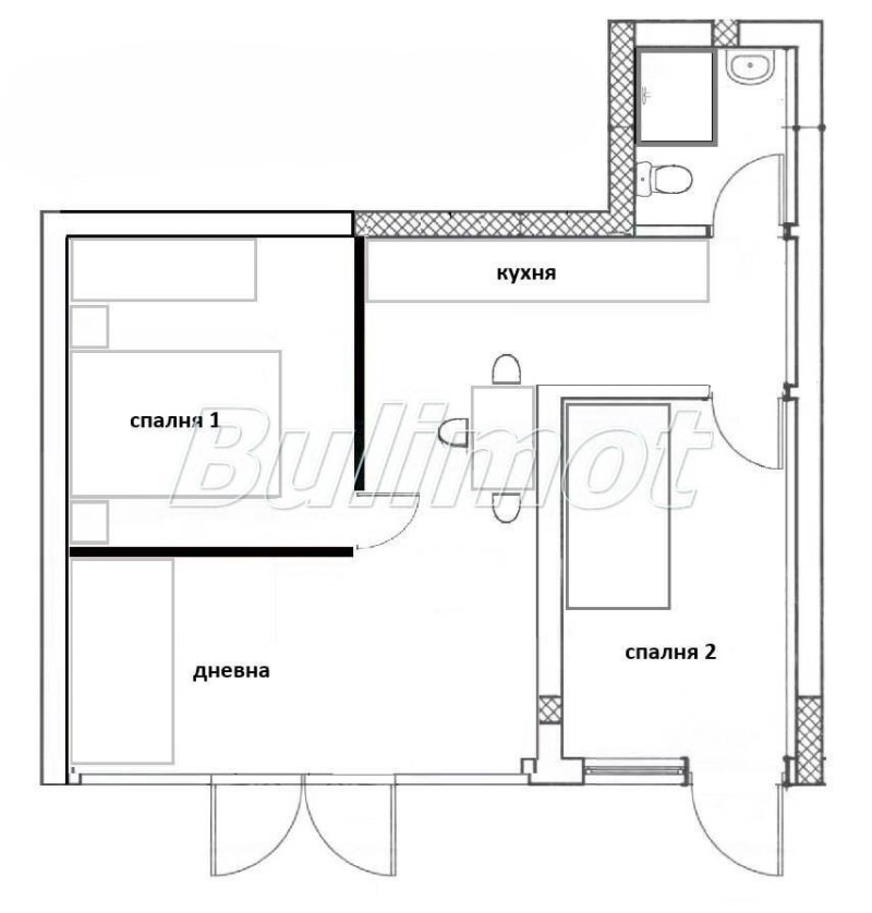For Sale  2 bedroom Varna , Tsentar , 60 sq.m | 86039966 - image [2]
