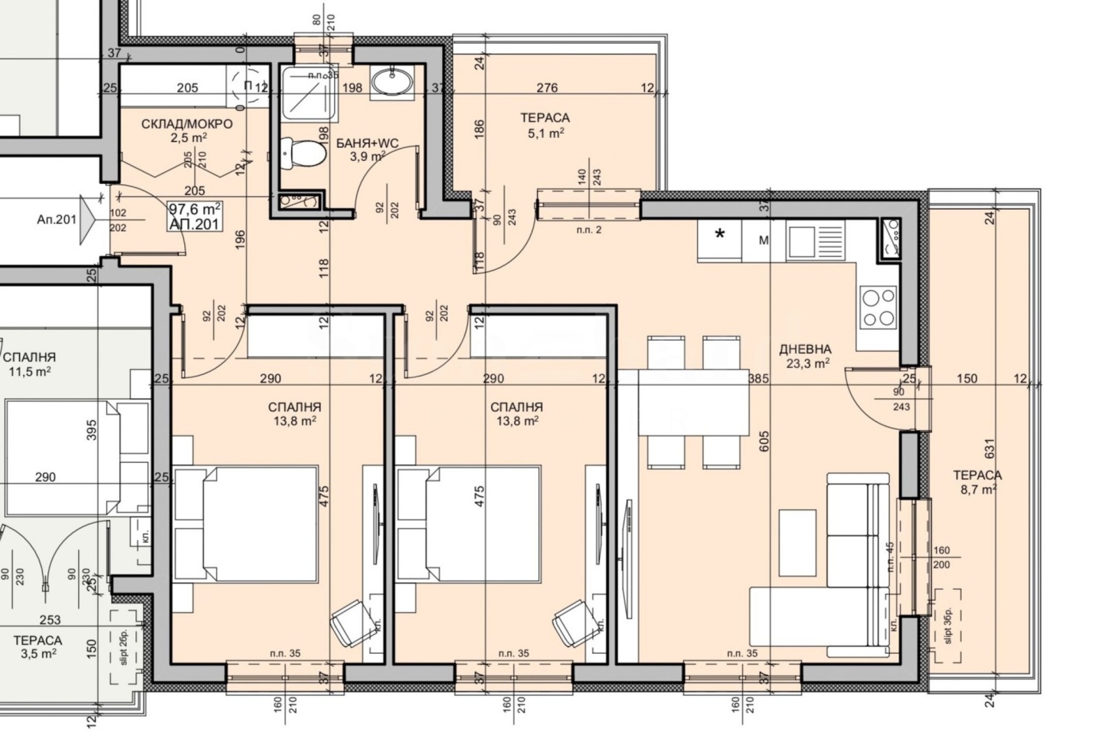 Продава 3-СТАЕН, с. Синеморец, област Бургас, снимка 2 - Апартаменти - 55067914