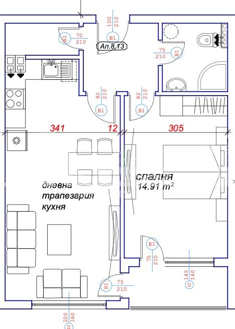 Продава 2-СТАЕН, гр. Пловдив, Кючук Париж, снимка 2 - Апартаменти - 55658876
