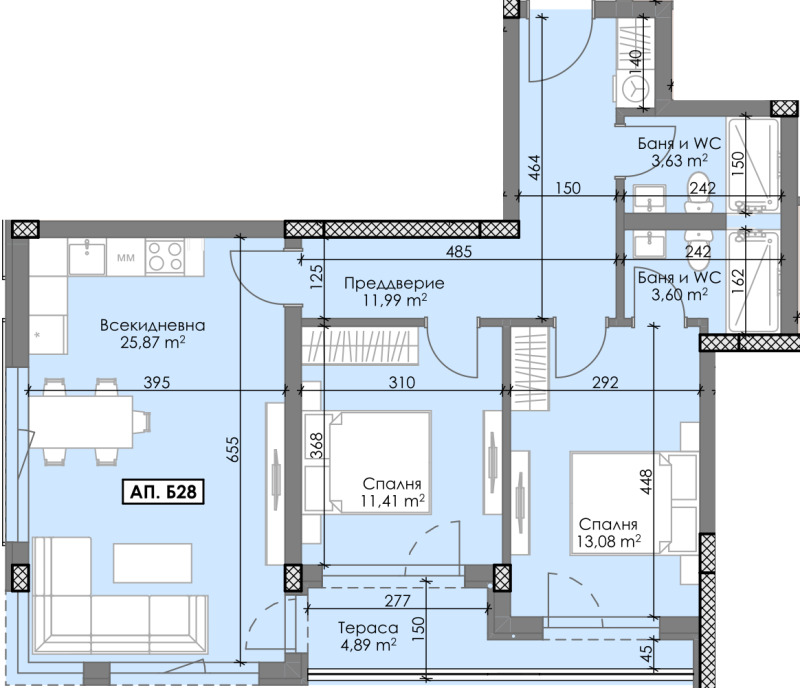 Продава 3-СТАЕН, гр. Пловдив, Остромила, снимка 6 - Апартаменти - 53315365