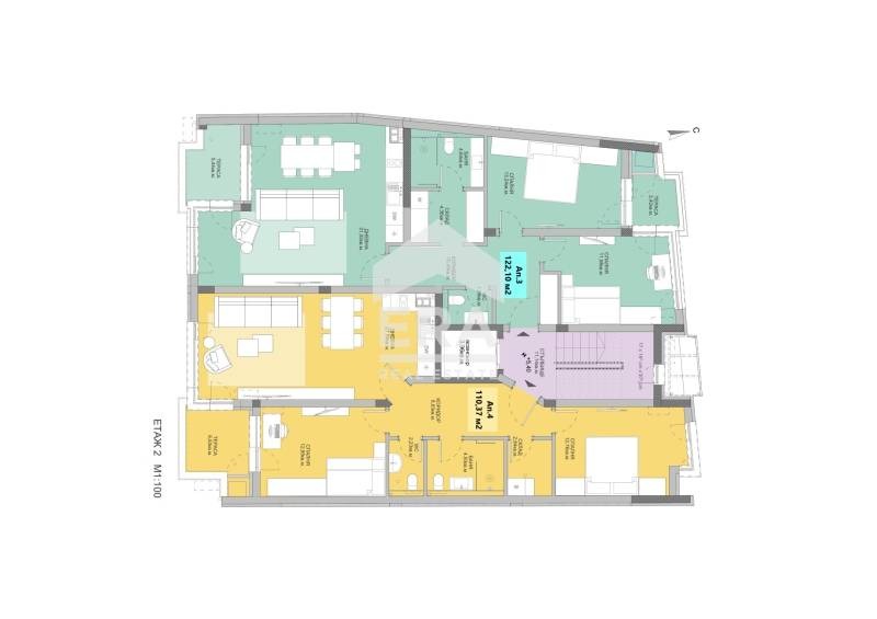 Продава 3-СТАЕН, гр. Ямбол, Център, снимка 2 - Апартаменти - 53871094