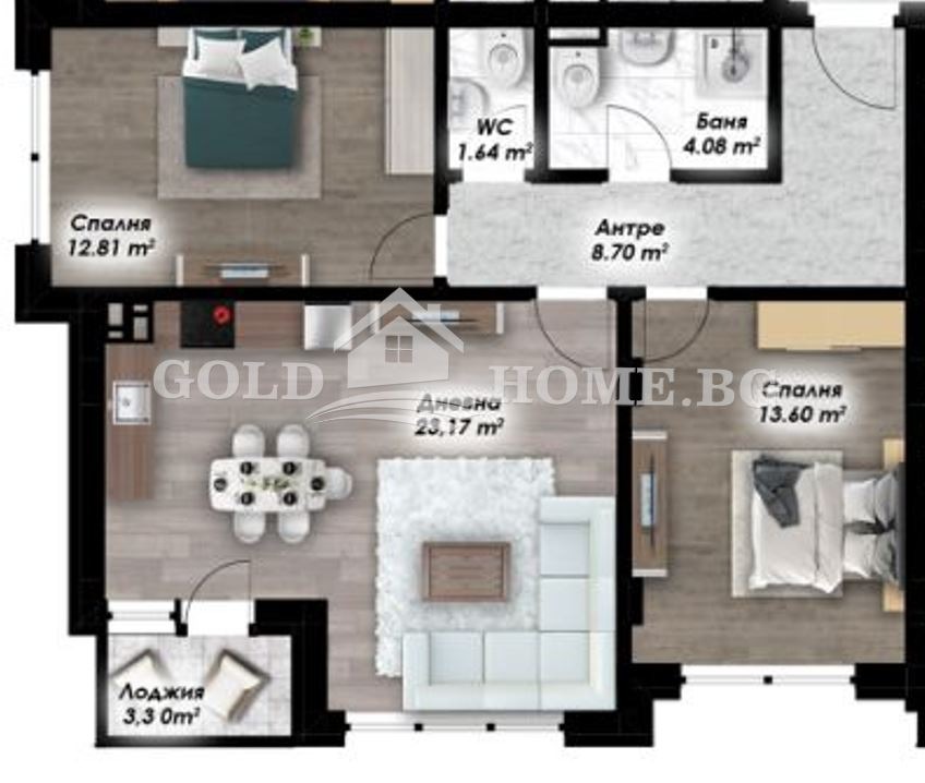 Продава 3-СТАЕН, гр. Пловдив, Остромила, снимка 2 - Апартаменти - 54606549