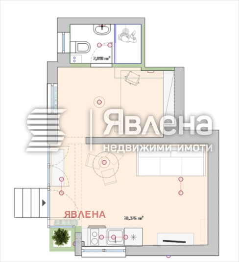 Продава 2-СТАЕН, гр. София, Център, снимка 2 - Aпартаменти - 48454225