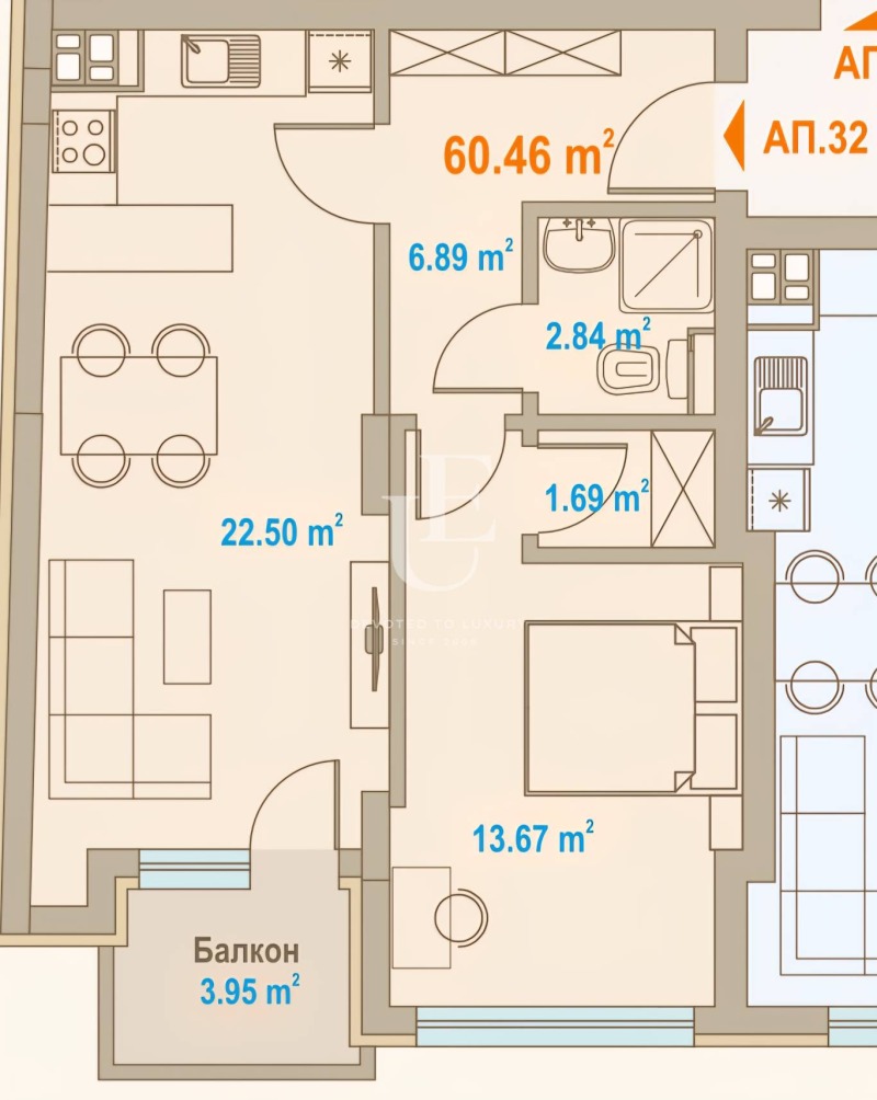 Продава 2-СТАЕН, гр. София, Център, снимка 10 - Апартаменти - 53087513