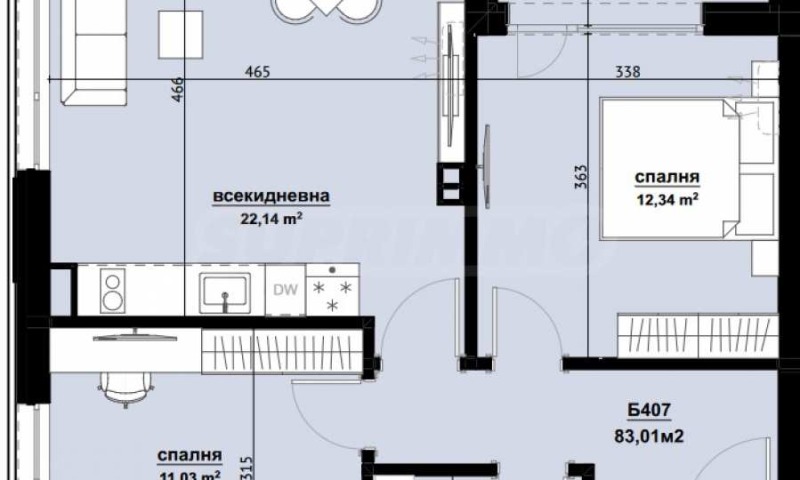 Продава 3-СТАЕН, гр. Бургас, Изгрев, снимка 2 - Aпартаменти - 47854232