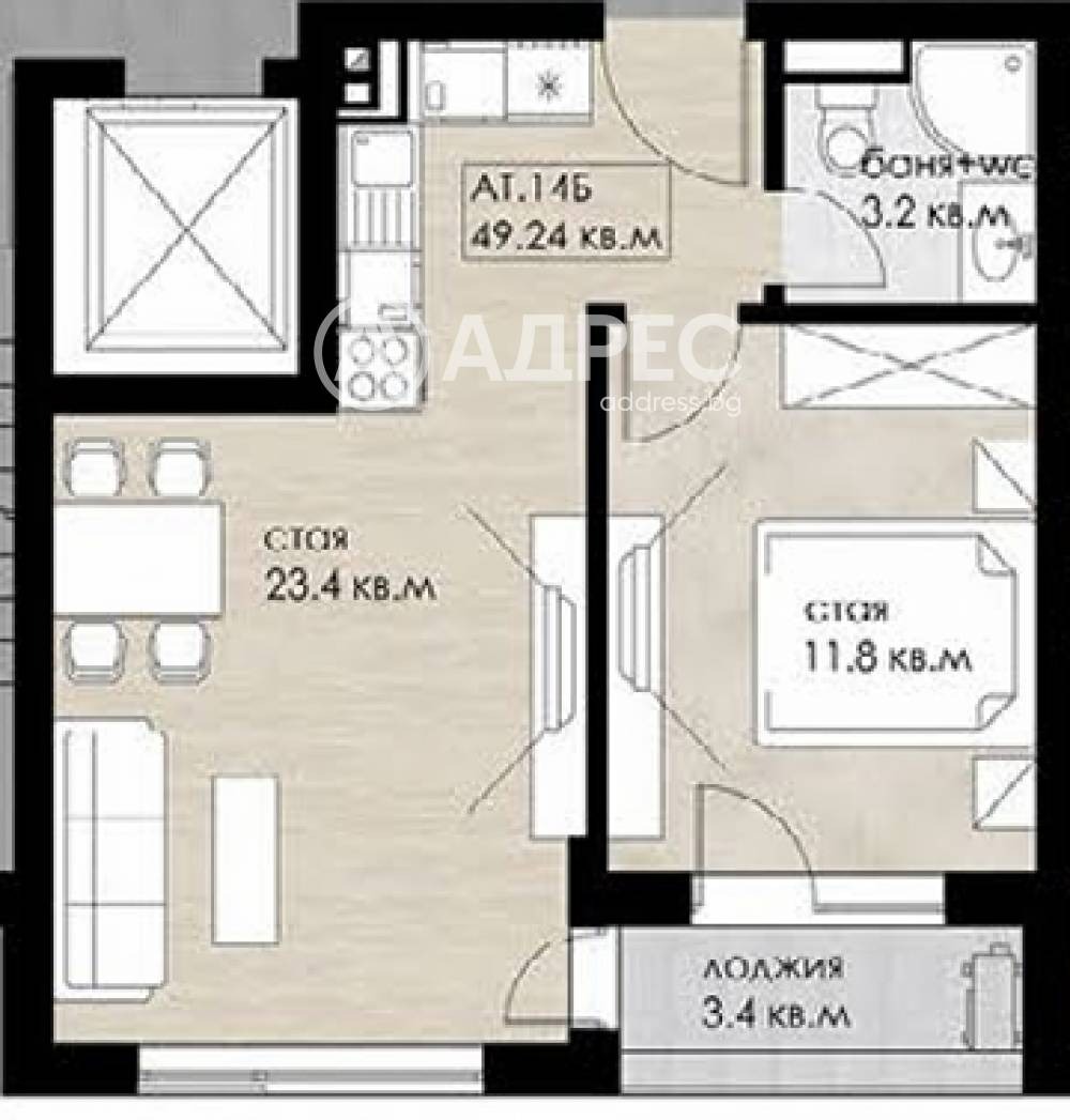 Продава 2-СТАЕН, гр. София, Дружба 2, снимка 3 - Апартаменти - 53314442
