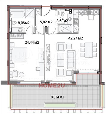 In vendita  1 camera da letto Varna , k.k. Slanchev den , 165 mq | 85087513 - Immagine [8]