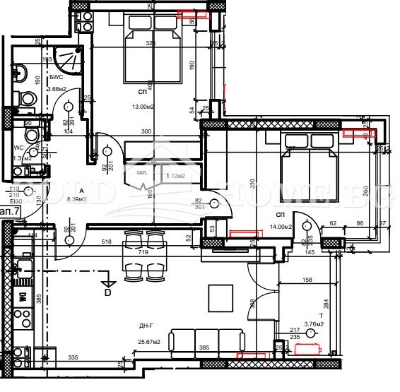 In vendita  2 camere da letto Plovdiv , Hristo Smirnenski , 93 mq | 39377463 - Immagine [3]