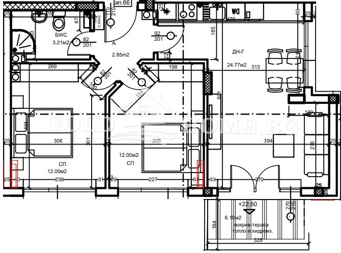 In vendita  2 camere da letto Plovdiv , Hristo Smirnenski , 93 mq | 39377463 - Immagine [4]