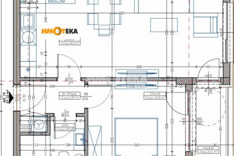 Zu verkaufen  1 Schlafzimmer Warna , Wladislaw Warnentschik 1 , 67 qm | 79798309