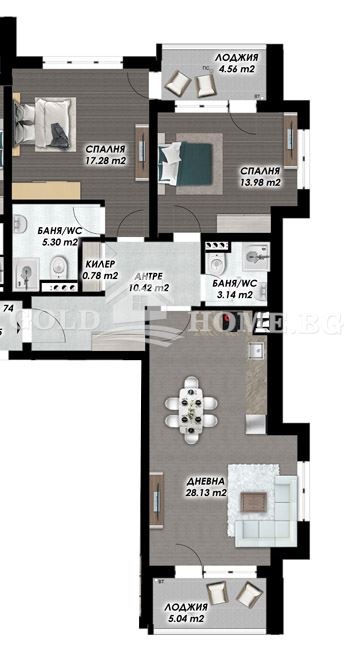 Продава 3-СТАЕН, гр. Пловдив, Гагарин, снимка 5 - Апартаменти - 53888400