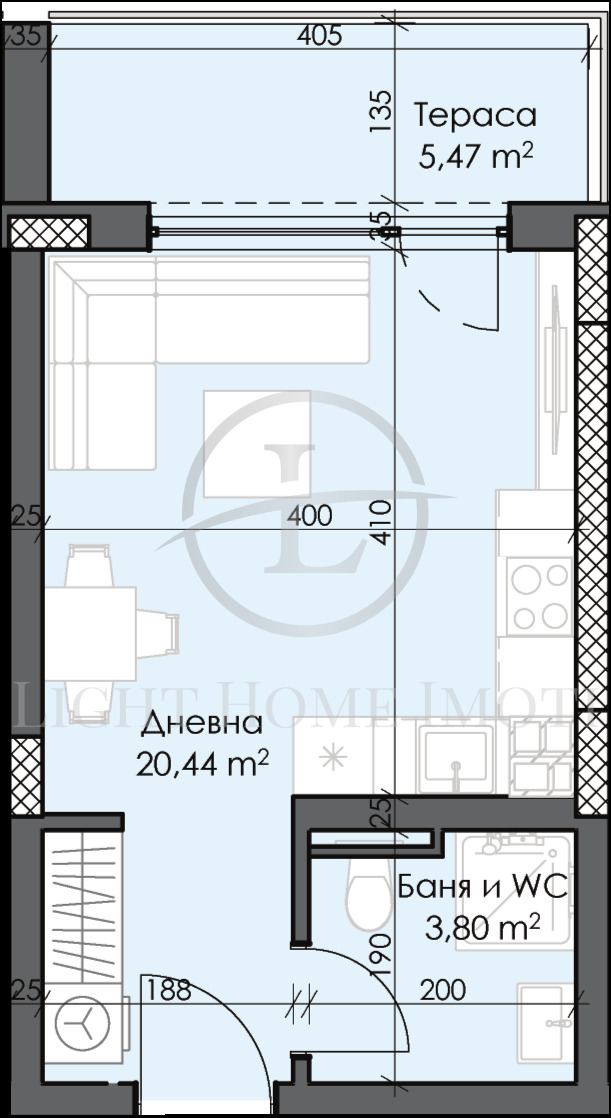 Продава  1-стаен град Пловдив , Тракия , 43 кв.м | 21163714 - изображение [8]