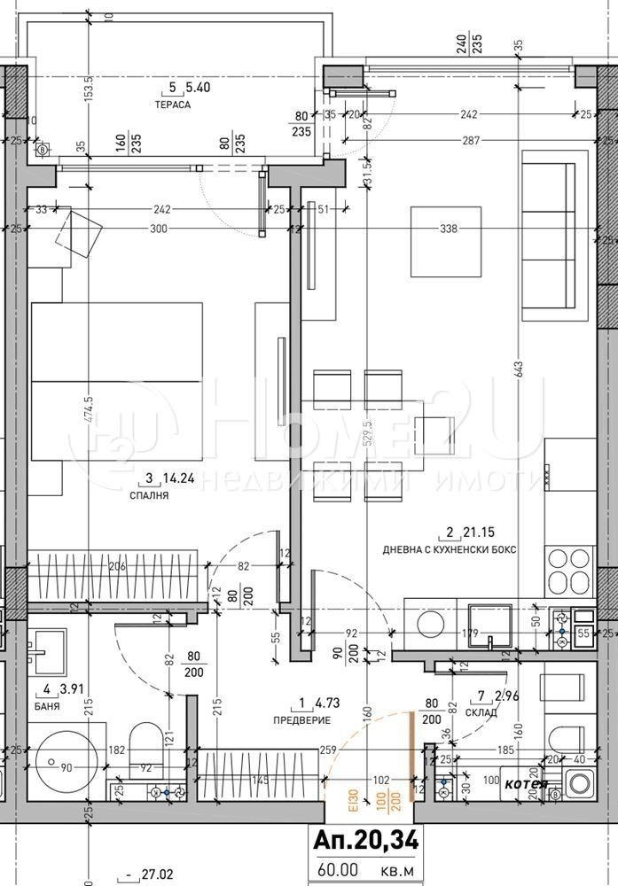 Продава 2-СТАЕН, гр. София, Малинова долина, снимка 4 - Апартаменти - 53160557