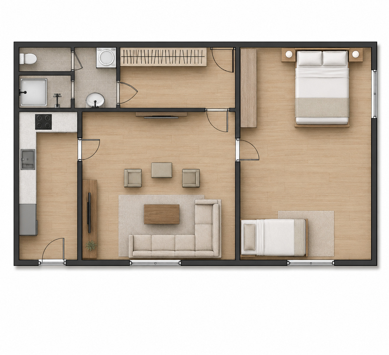Продава 2-СТАЕН, гр. Стара Загора, Ремиза, снимка 12 - Апартаменти - 55615019