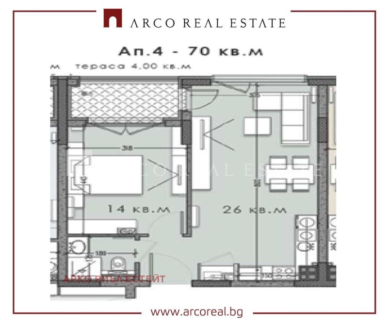 Продава 2-СТАЕН, гр. София, Кръстова вада, снимка 2 - Aпартаменти - 48947280