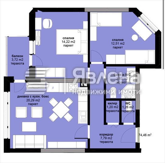 Продава 3-СТАЕН, гр. Варна, Виница, снимка 2 - Апартаменти - 53195136