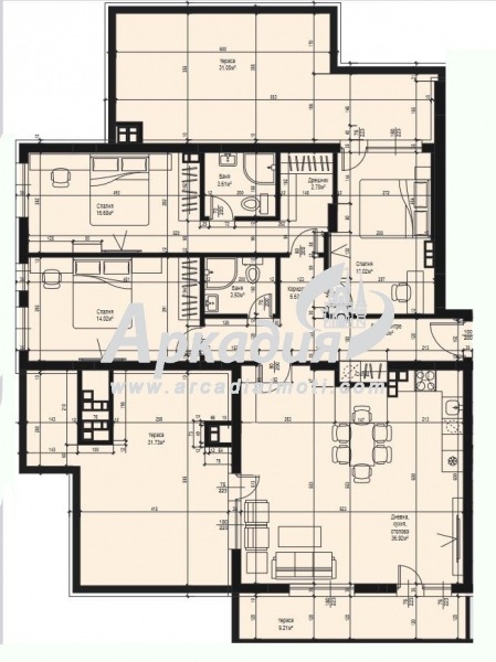 Продается  3+ спальни Пловдив , Център , 214 кв.м | 65058807 - изображение [8]