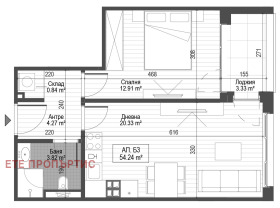 1 bedroom Zona B-18, Sofia 1