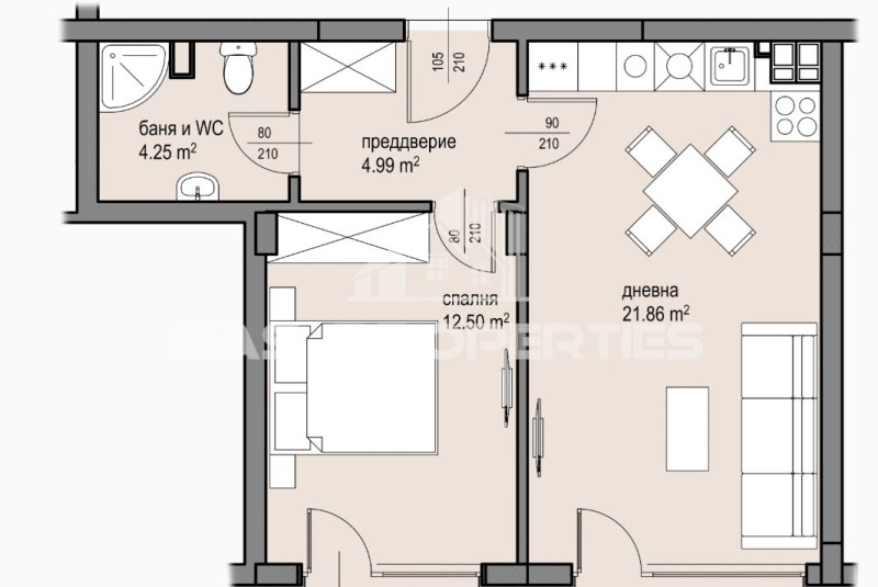 Продава  2-стаен град София , Малинова долина , 96 кв.м | 69503508 - изображение [2]
