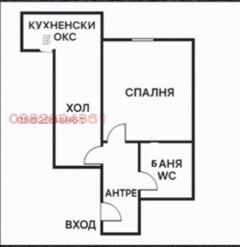 Продаја  1 спаваћа соба Пловдив , Кјучук Париж , 60 м2 | 68530272