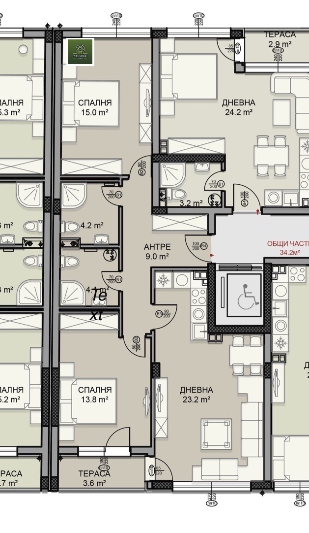Продается  2 спальни София , Дървеница , 117 кв.м | 91947921