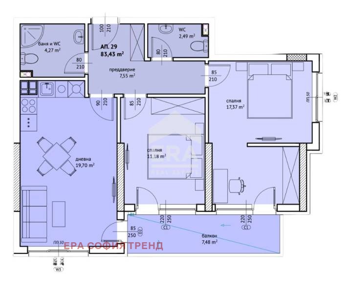 Na sprzedaż  2 sypialnie Sofia , Ljulin 9 , 96 mkw | 17432706 - obraz [5]