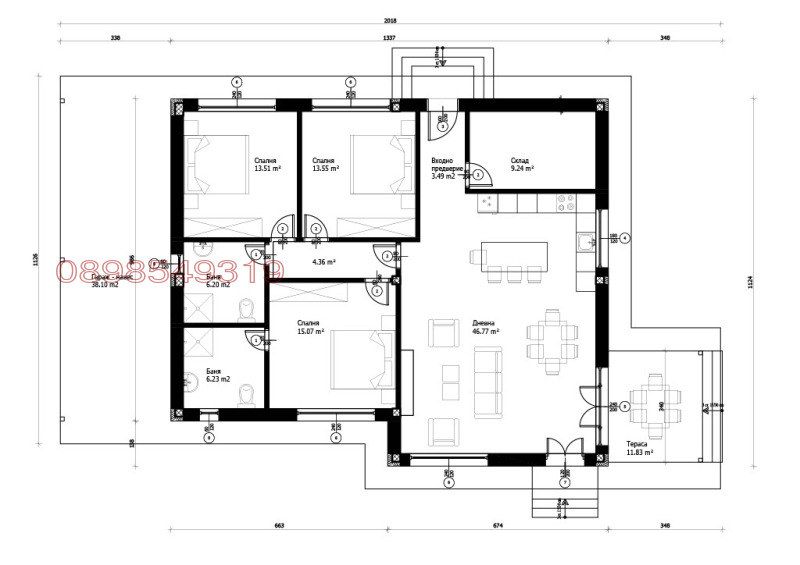 Продается  Дом область София , Равно поле , 184 кв.м | 66700173 - изображение [10]