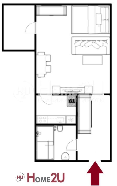 Продава 1-СТАЕН, гр. Пловдив, Тракия, снимка 5 - Апартаменти - 53026197