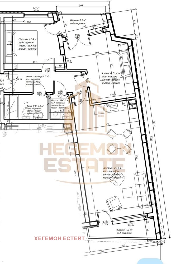 In vendita  2 camere da letto Varna , Tsentar , 102 mq | 75437455 - Immagine [2]