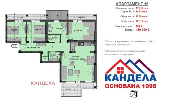 Продава 4-СТАЕН, гр. Пловдив, Кючук Париж, снимка 3 - Aпартаменти - 48897076