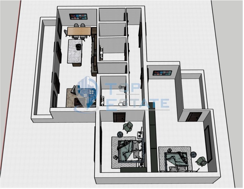 Продава 3-СТАЕН в град Велико Търново, Бузлуджа - 156 кв.м / 203 000 € » 397 033.49 лв., ТОП ЕСТЕЙТ