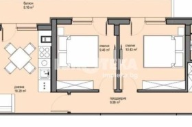 2 chambres Krasna polyana 2, Sofia 4