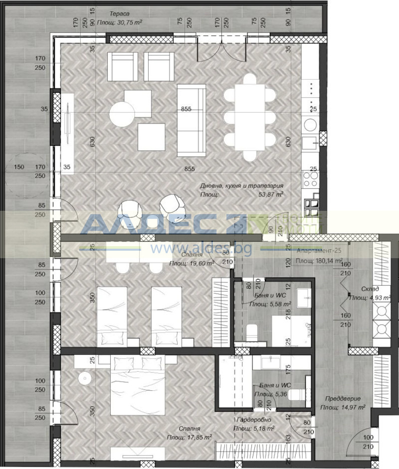 Продается  2 спальни София , Център , 212 кв.м | 89069156