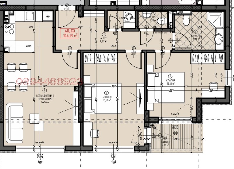 Продава  3-стаен град София , Левски В , 109 кв.м | 97465921 - изображение [2]