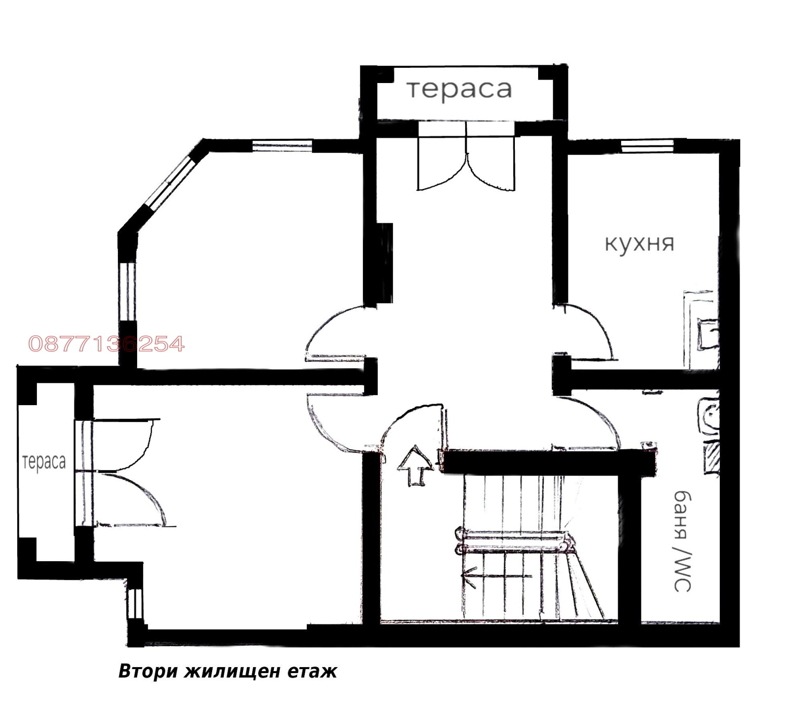 Продава ЕТАЖ ОТ КЪЩА, гр. Велинград, област Пазарджик, снимка 3 - Етаж от къща - 55793256