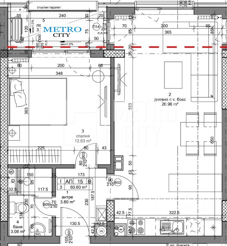 Zu verkaufen  1 Schlafzimmer Sofia , Krastowa wada , 71 qm | 45469269 - Bild [9]