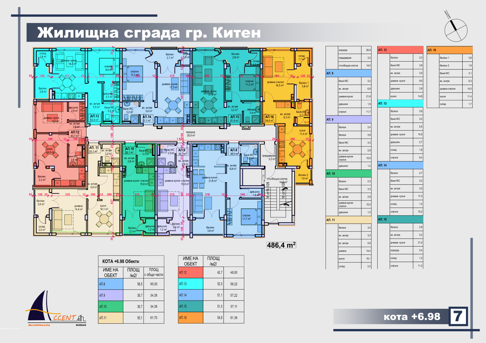 Продава 3-СТАЕН, гр. Китен, област Бургас, снимка 4 - Апартаменти - 55877710
